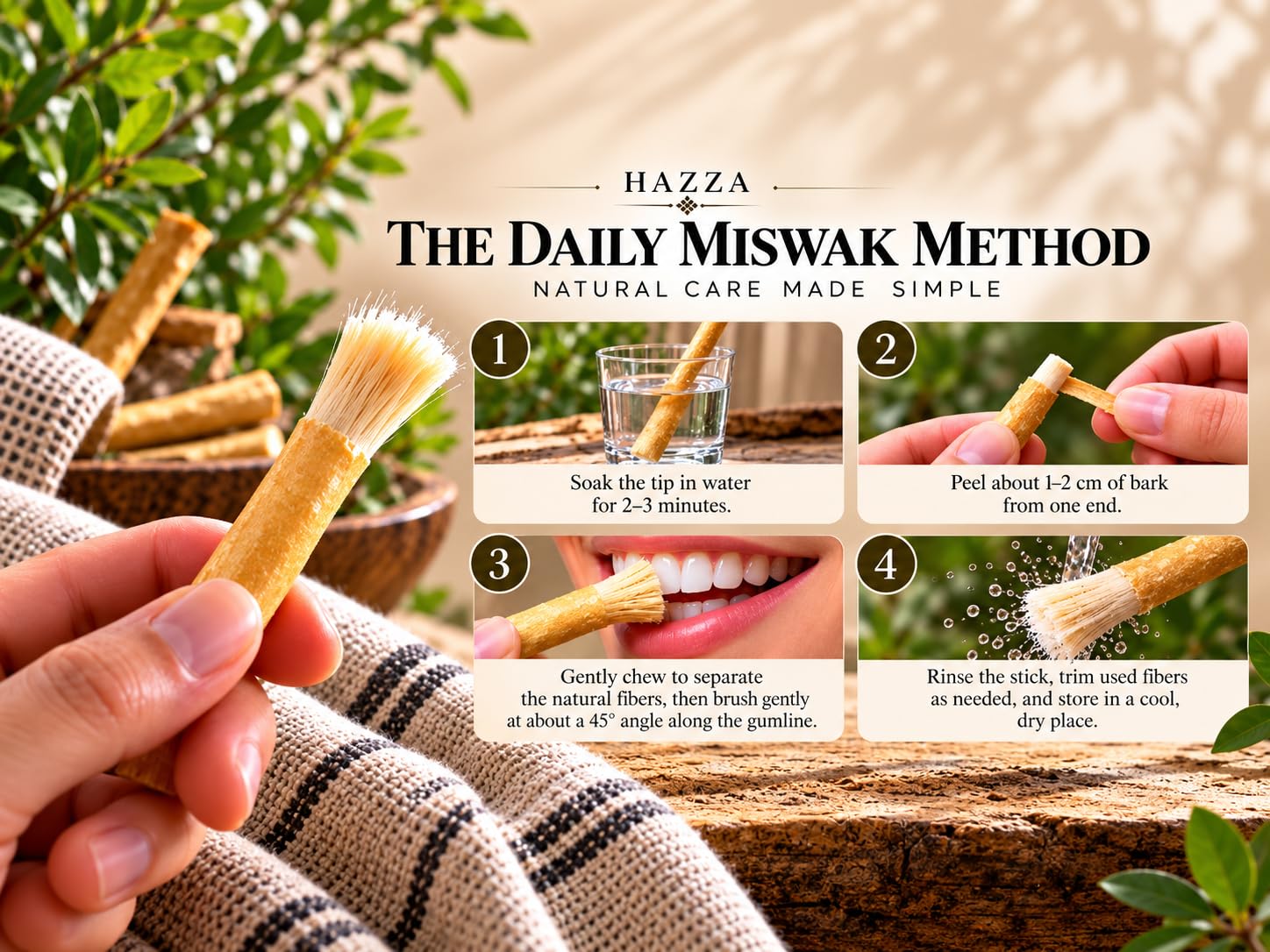 Amazon | hazza Miswak(ハザ) Miswak(ミスワク) スティック 歯用 Sewak